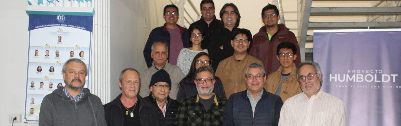 Specialists in acoustic evaluation of Chilean Width Biomass (IFOP) and Peru (Imarpe), met in Valparaíso.