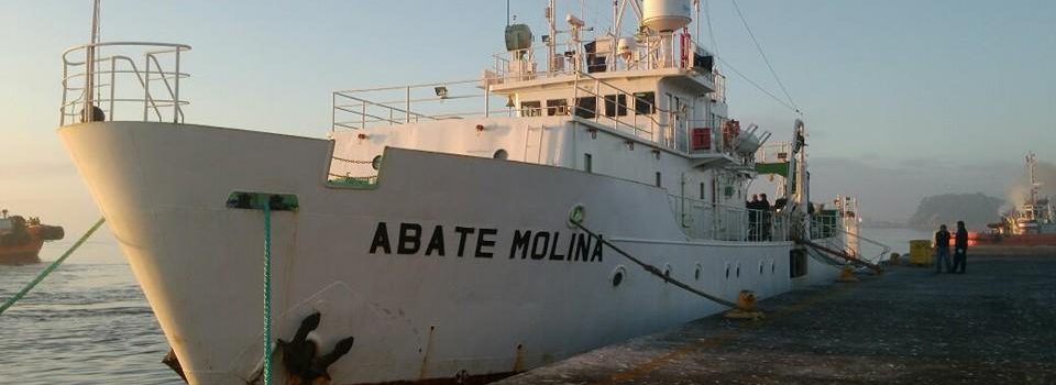 B/C  Abate Molina  zarpa a “Monitorear  las Condiciones Bio-oceanográficas entre las regiones de Arica y Antofagasta”.