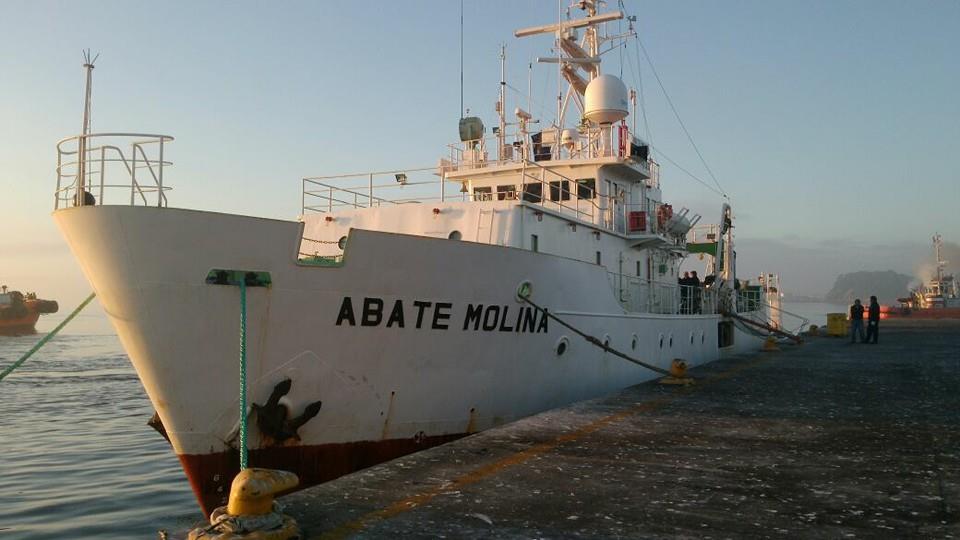 B/C Abate Molina zarpa a “Monitorear las Condiciones Bio-oceanográficas entre las regiones de Arica y Antofagasta”.