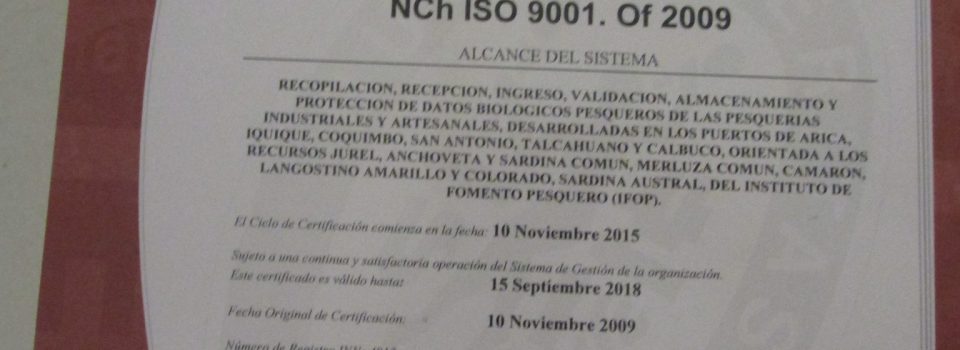 After sixth consecutive years, IFOP is certified with iso 9001 for data management system