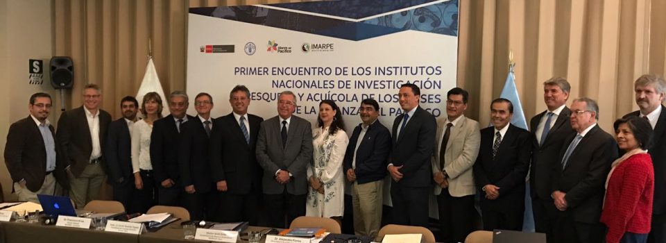 Primer encuentro de institutos nacionales de investigación pesquera y acuícola Alianza Pacífico