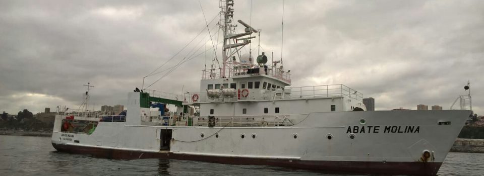 Zarpó buque científico Abate Molina a investigar la anchoveta y sardina común