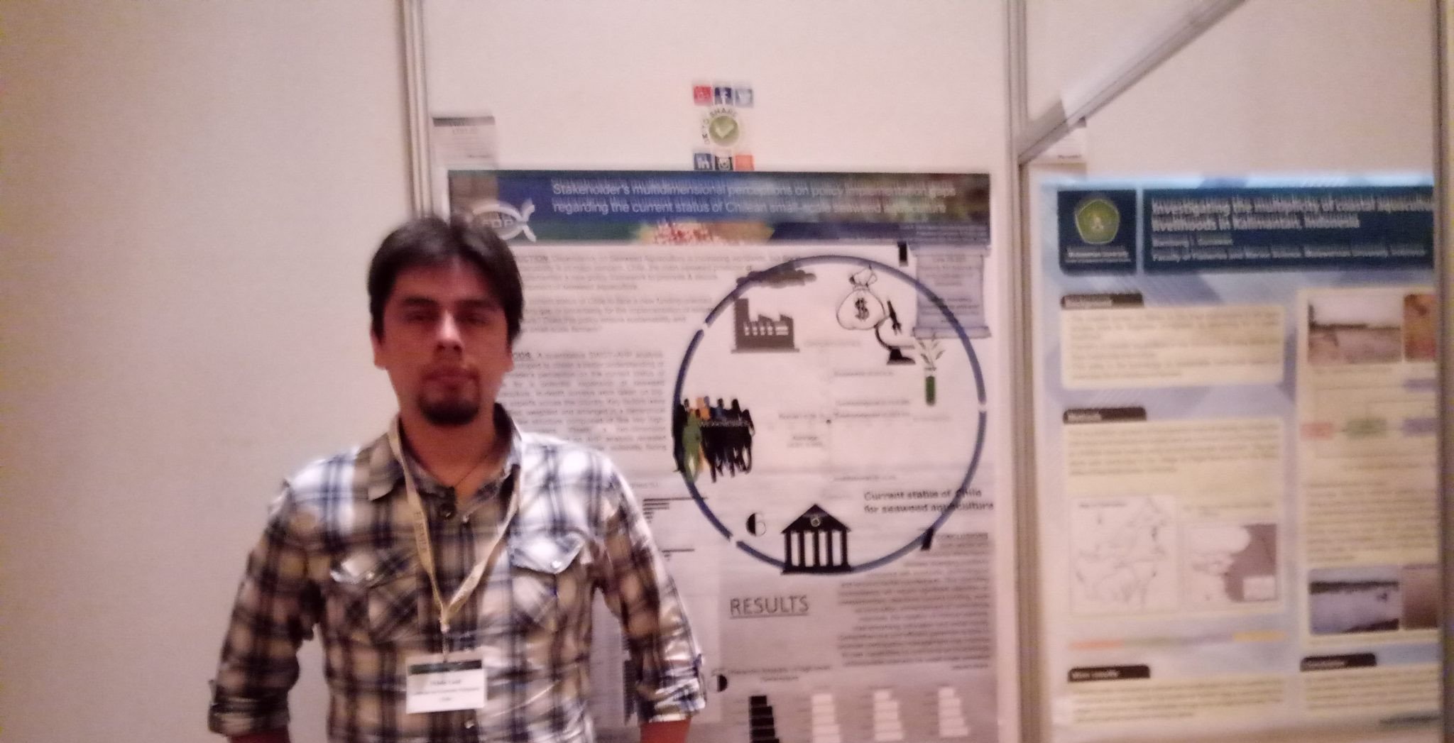 Dr. Pablo Leal from IFOP presented his research at an international aquaculture conference in China