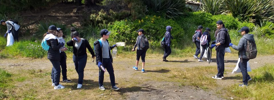 IFOP Talcahuano colabora en limpieza de “Playa negra” en Coronel