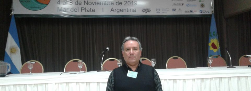 Researcher Jorge Sateler exhibits at the Marine SciencesLatin American Congress