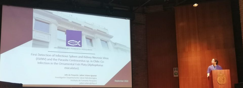 Dr. Jaiber Solano, de IFOP expone en el 9º Simposio Internacional sobre Salud de Animales Acuáticos