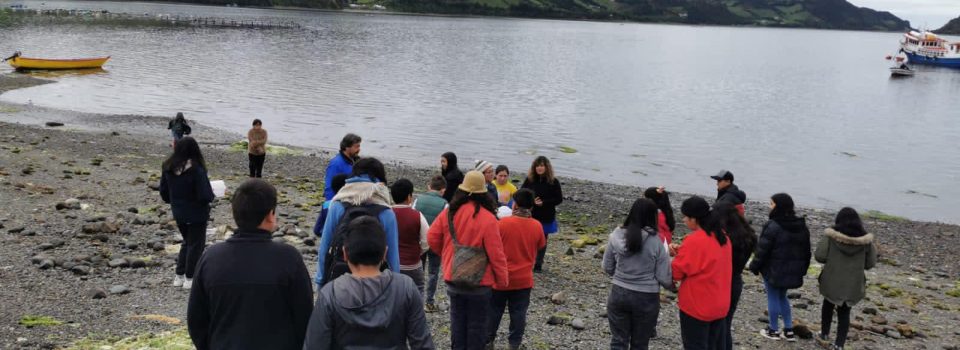 IFOP Putemún-Castro, carries out an interactive field activity in  in Quehui Rural School