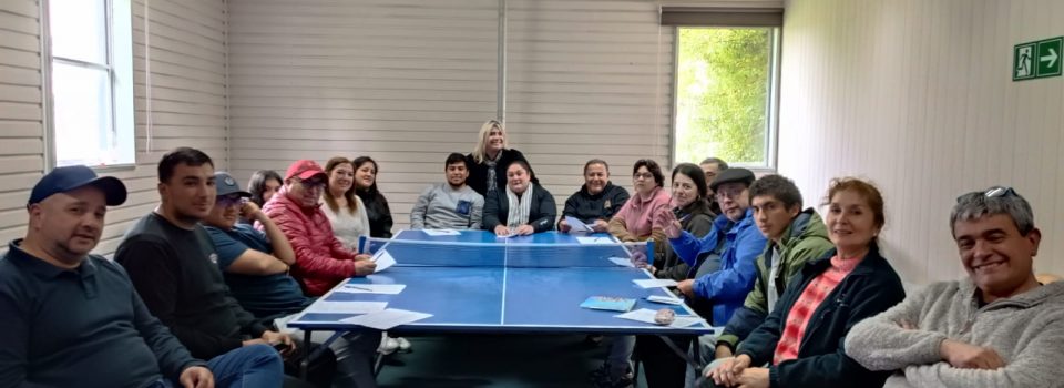 Ancud Sampling Center Scientific observers  enhance their teamwork.