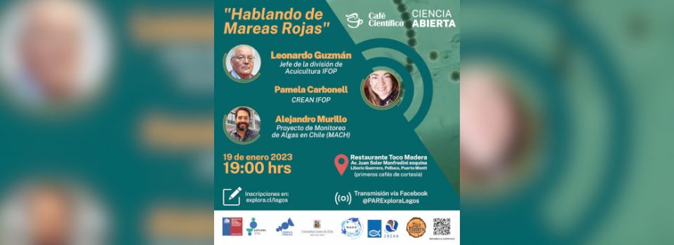 Red Tide phenomenon will be discussed by three experts in a new Scientific Café