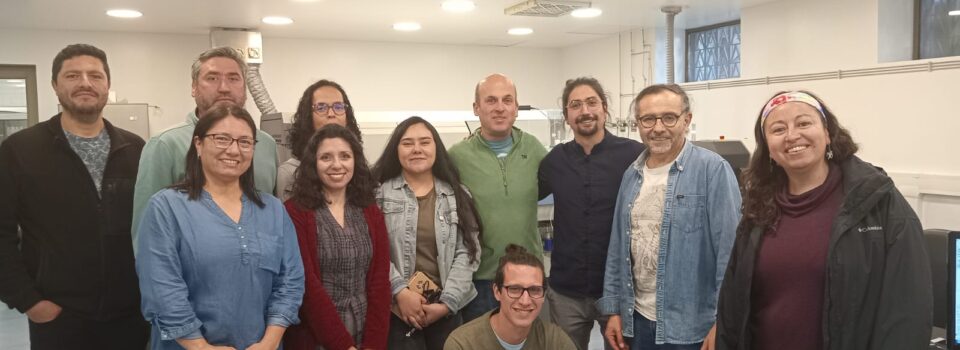 Researchers from the Age and Growth Section conduct training in otolith chemistry.