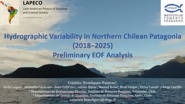 Investigador Cristián Henríquez de IFOP, participó en el 3rd International Congress on Physical of Estuarine and Coastal Ocean