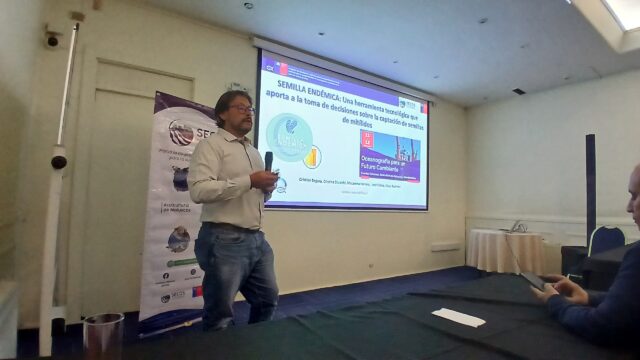 Equipo de monitoreo larval de mitílidos participa en workshop internacional sobre oceanografía y acuicultura en Puerto Montt